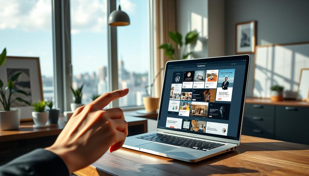 WordPress theme selection