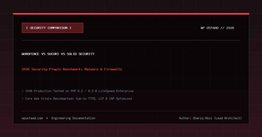 Wordfence vs Sucuri vs Solid Security (2026 Security Plugin Comparison) Wordfence vs Sucuri vs Solid Security plugin comparison and benchmark 2026